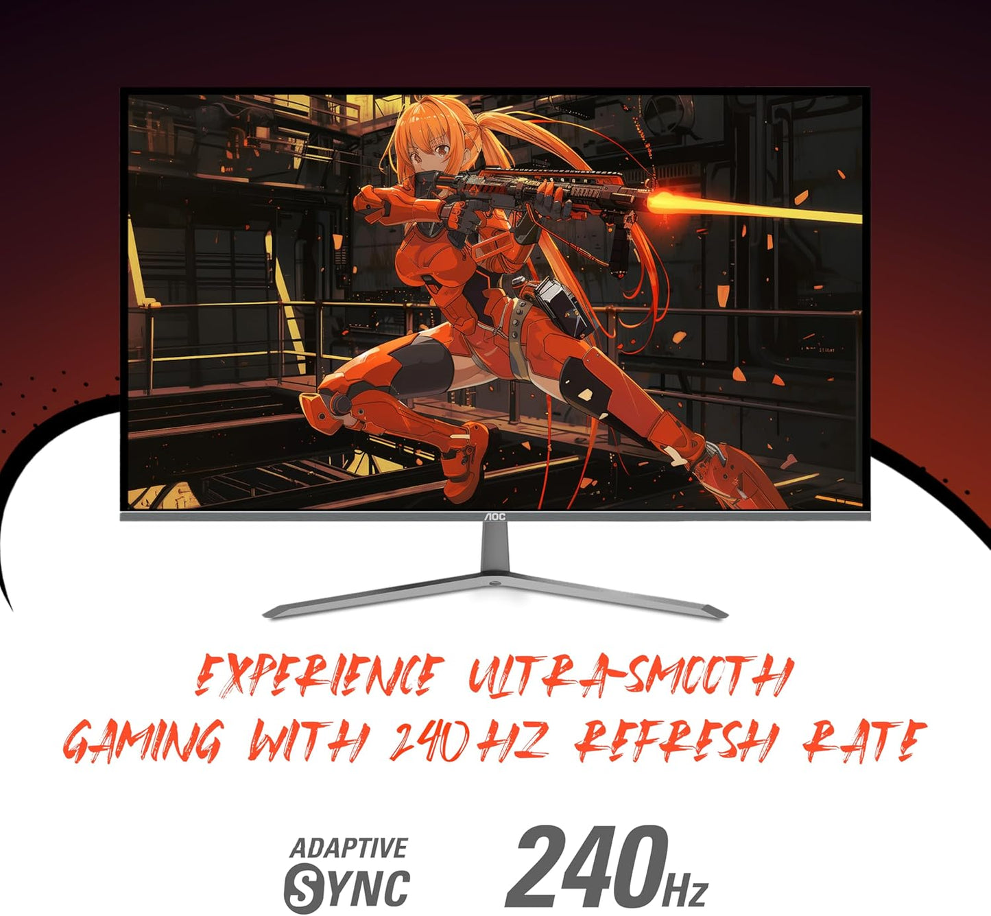 AOC Q32G11ZNE 32" QHD 240Hz 0.5ms Gaming Monitor