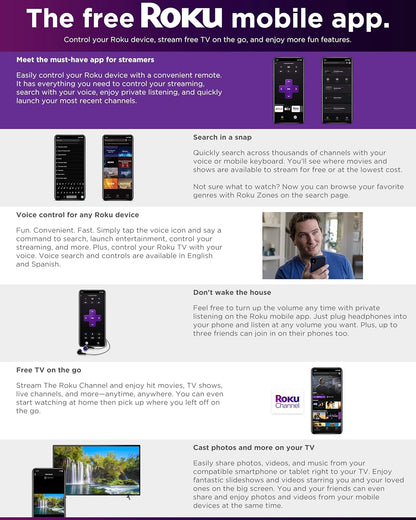 JVC LT75MAW6 75-Inch 4K UHD Roku Smart TV HDR10