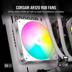 Corsair CO-9050169-WW iCUE AR120 RGB White Fan 3-Kit