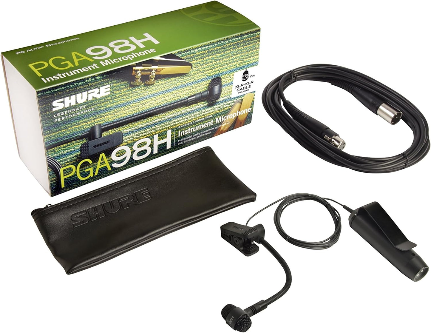 Shure PGA98H-XLR Condenser Microphone - for Wind Instruments