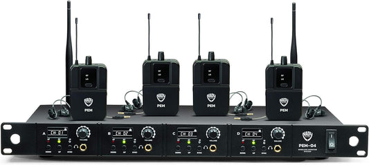 Nady PEM-04 UHF Wireless In-Ear Monitor System + EB-6 Earbuds