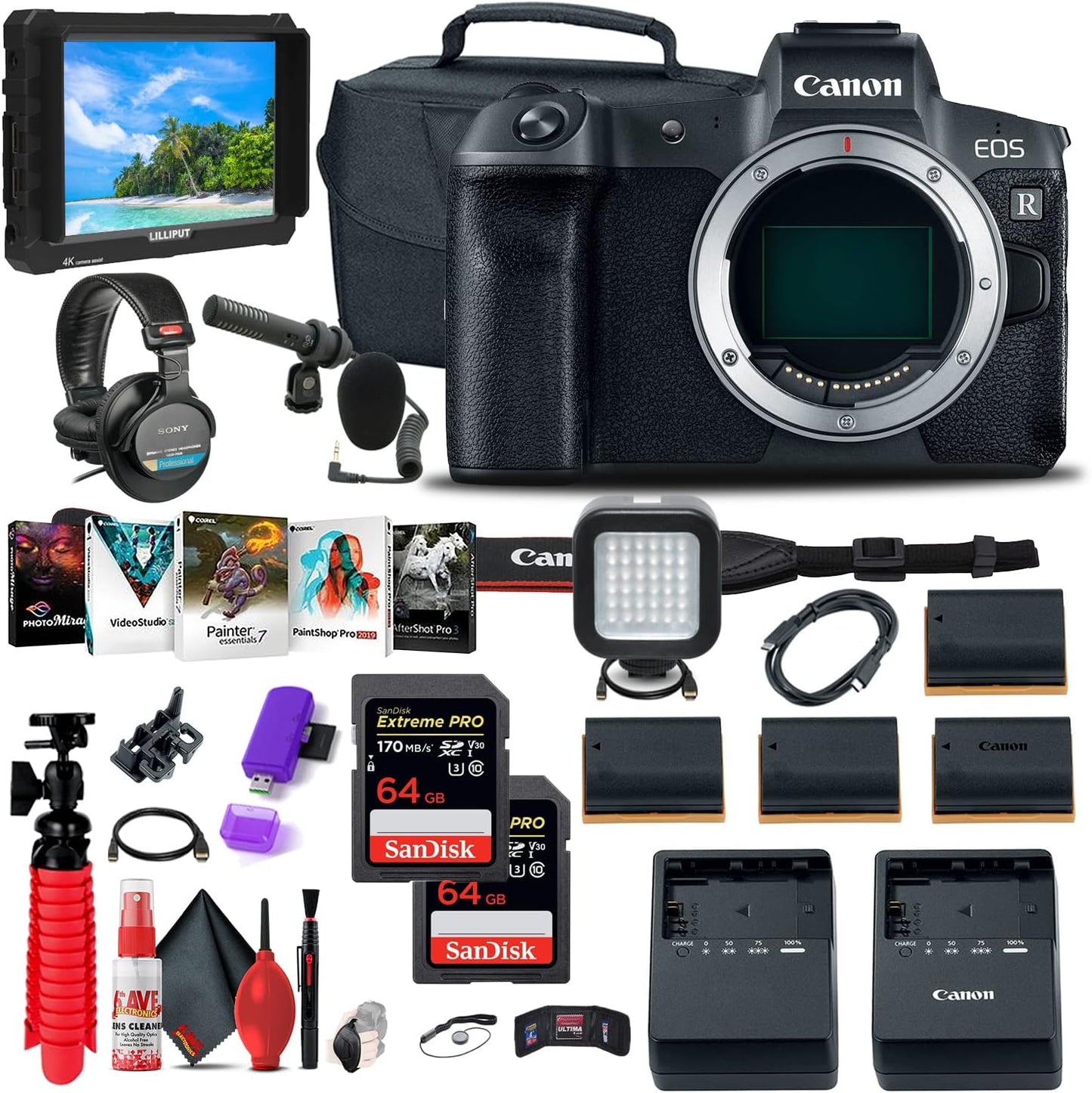 Canon 3075C002 EOS R Mirrorless Camera Bundle Renewed