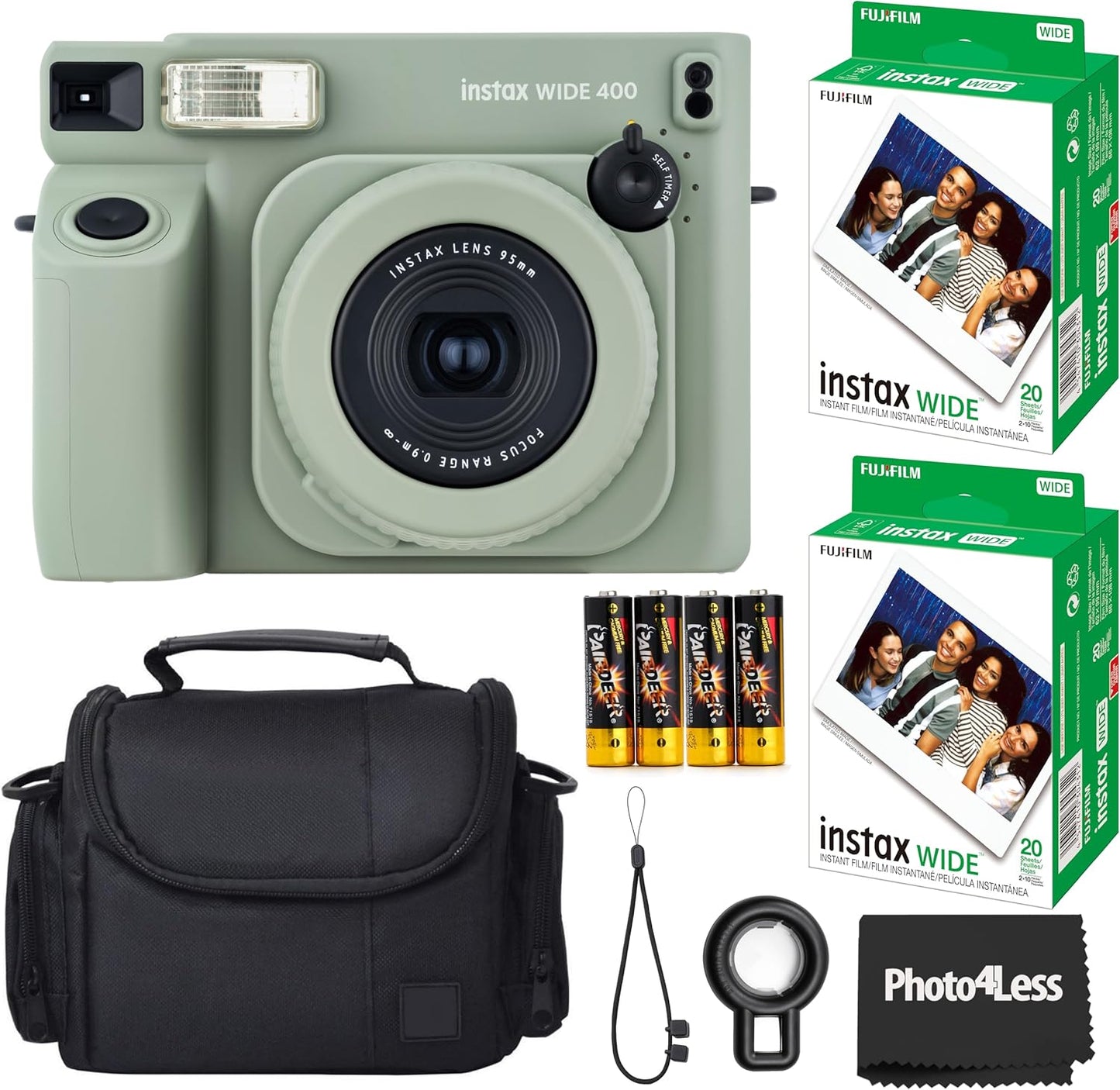Fujifilm Instax Wide 400 Instant Camera Bundle