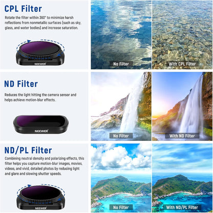 Neewer 10096091 DJI Osmo Pocket Magnetic Filter Kit