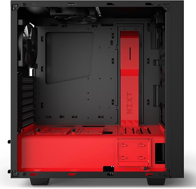 NZXT CA-S340W-B4 S340 Elite ATX Mid Tower Case - Black/Red — main product image
