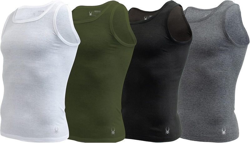 Spyder Pro Cotton Pro Stretch Tank Tops 4-Pack — main product image
