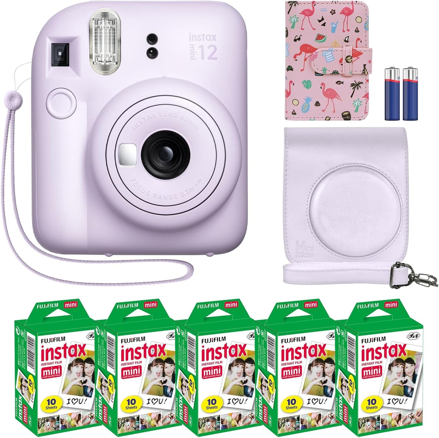 Fujifilm 16806286 Instax Mini 12 Instant Camera Bundle