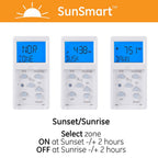 GE 32787 SunSmart Digital In-Wall Timer - White/Almond