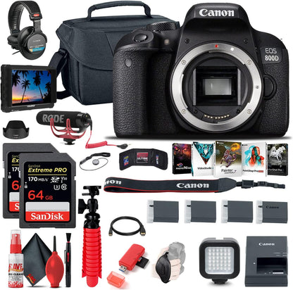 Canon 1894C001AA EOS Rebel T7i DSLR Camera Bundle Renewed