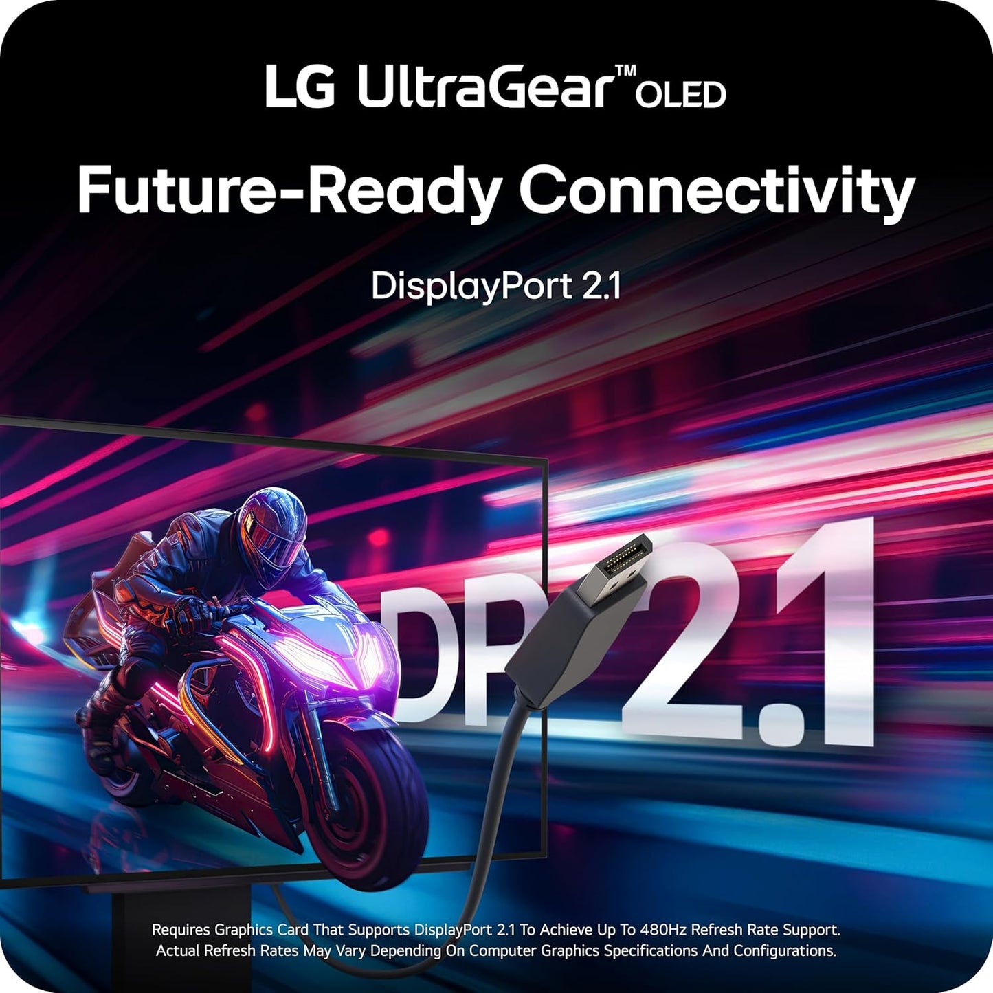 LG 27GX790A-B 27" 480Hz OLED Ultragear Gaming Monitor