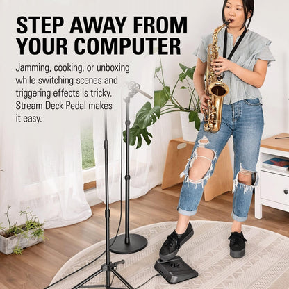 Elgato Stream Deck Pedal Hands-Free Controller Renewed
