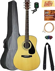 Yamaha AUS-F325D Acoustic Dreadnought Guitar Bundle