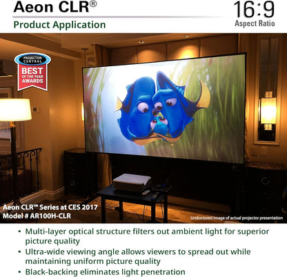 Elite Screens AR123H-CLR-X Aeon CLR Ultra-Short Throw Projector Screen
