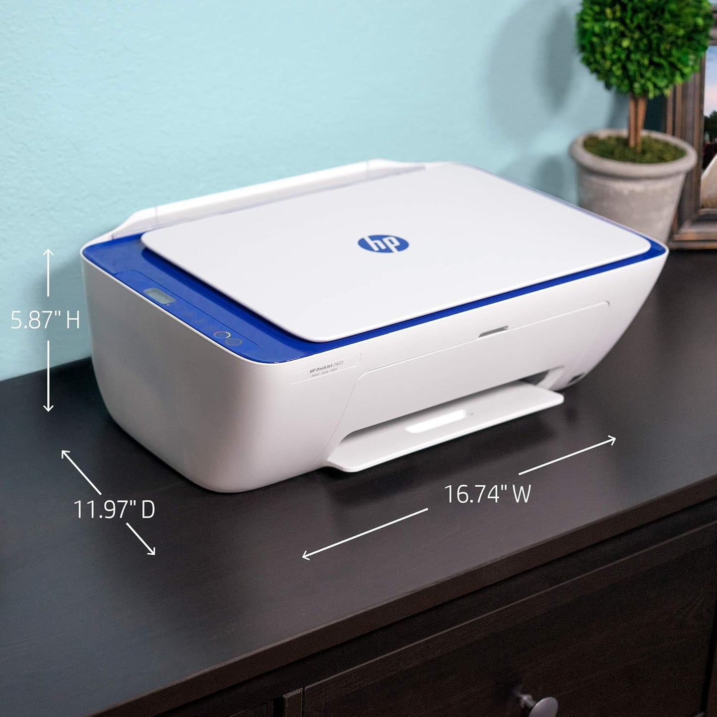 HP 2622-V1N07A DeskJet Wireless All-in-One Printer Renewed