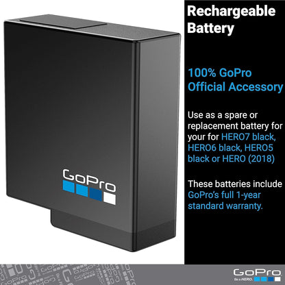 GoPro AABAT-001 HERO7/6/5 Black Rechargeable Battery