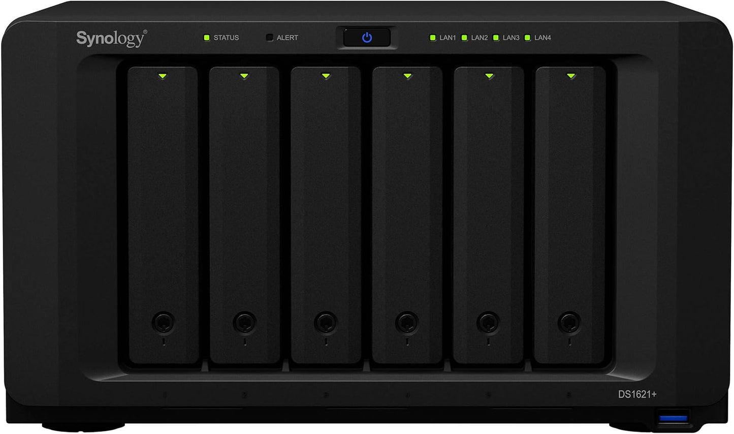 Synology ASIHLAMZ327 DS1621+ 16GB NAS Server 12TB HDD