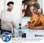 Panasonic KX-TGD892S Cordless Phone Bluetooth, Talking Caller ID