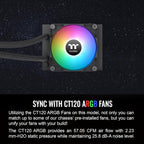 Thermaltake CLW360PL12SWA TH120 ARGB Sync V2 CPU Cooler