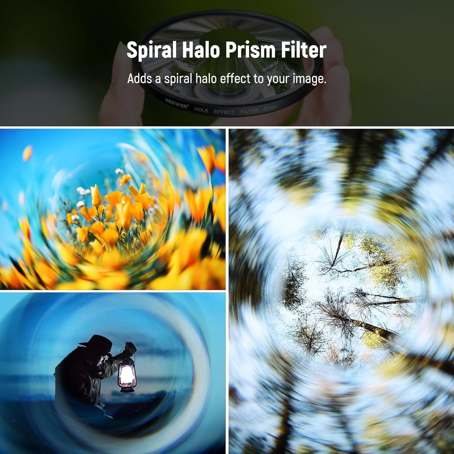 Neewer NW SERIES A 67mm Spiral Halo Lens Filter