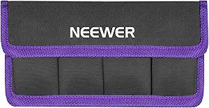 Neewer 10090506 DSLR Battery Bag Holder - Purple