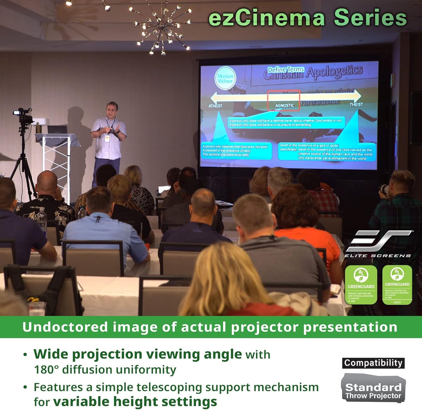 Elite Screens F135NWH ezCinema 135" Portable Projector Screen