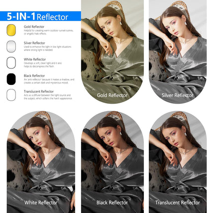 Neewer 88008128 5-in-1 Photography Reflector