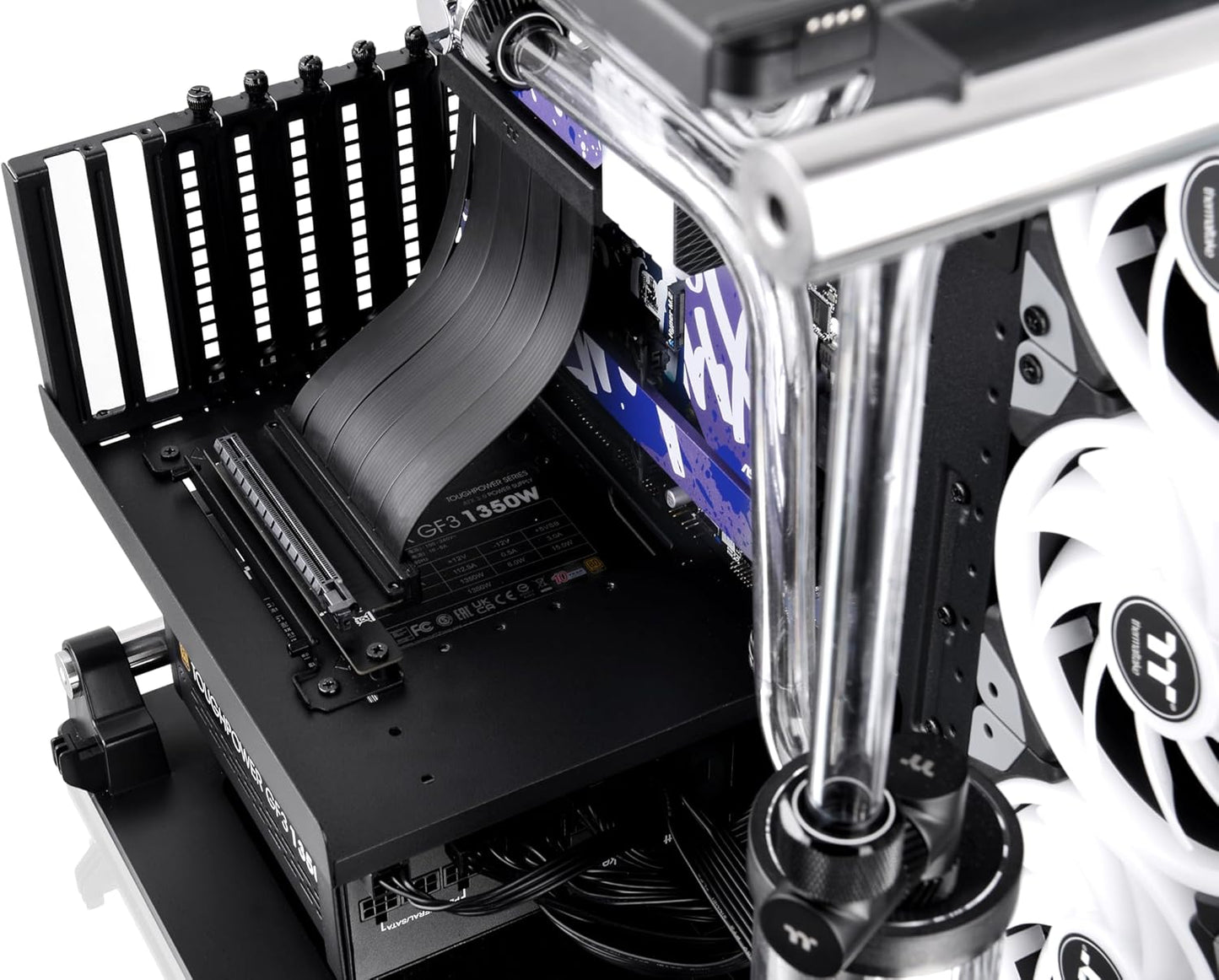 Thermaltake AC-071-CO1OTN-C1 PCIe 4.0 90° Riser Cable 130mm