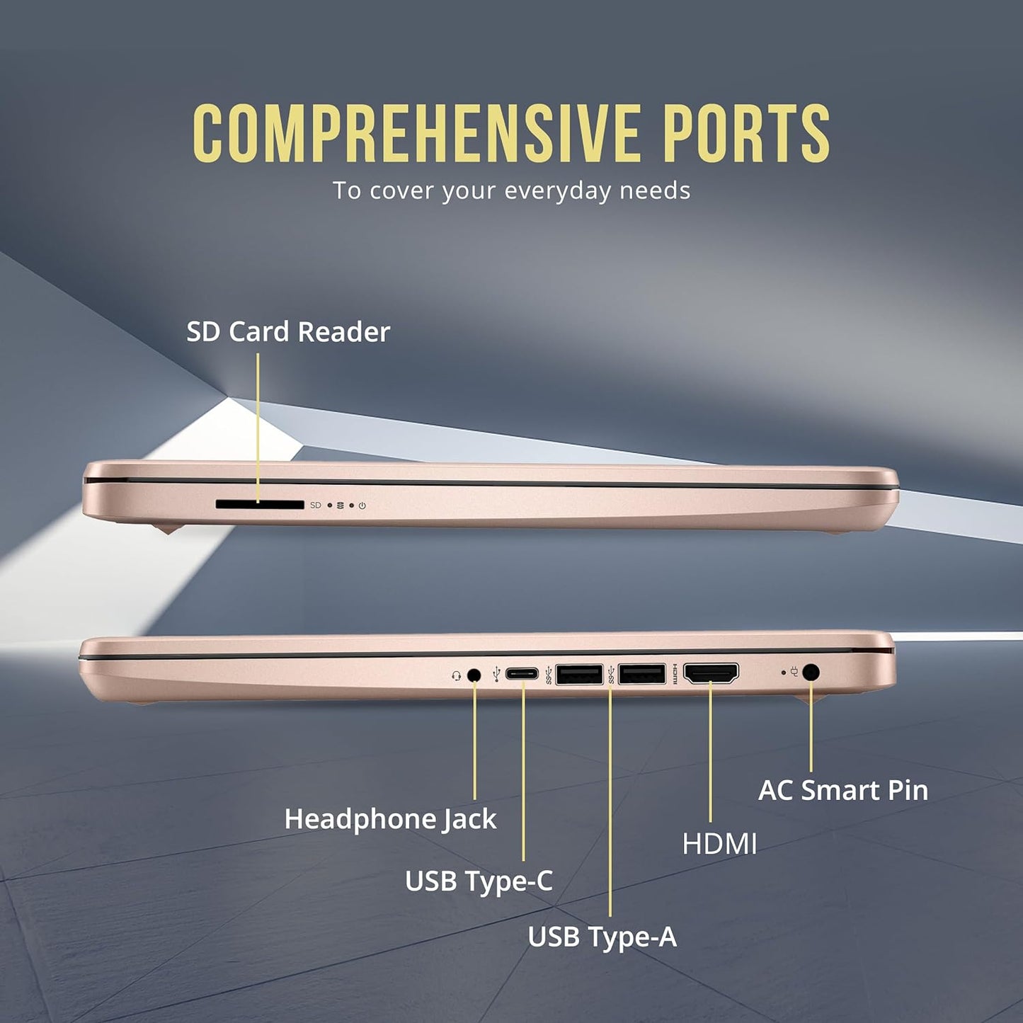 HP Stream Intel Celeron 14" Laptop 16GB 288GB Storage