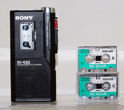 Sony M-430 Microcassette Recorder Portable