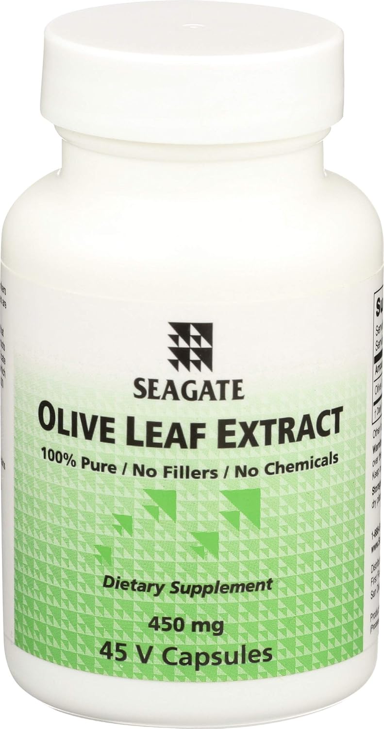 Seagate Olive Leaf Extract - 450mg, 45 Capsules - Immune Support — main product image