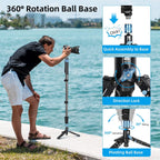Sirui P-325FL Carbon Fiber Monopod with Feet