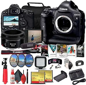 Canon EOS-1D X DSLR Camera and Accessories
