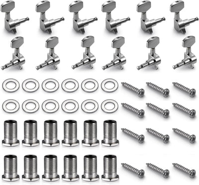 Neewer Guitar String Tuning Pegs Machine Heads - Silver