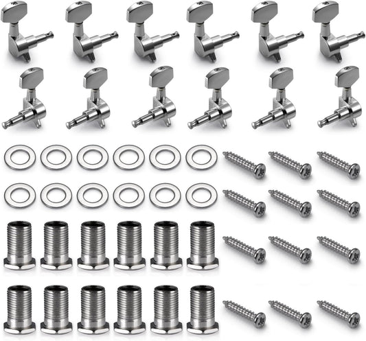 Neewer Guitar String Tuning Pegs Machine Heads - Silver