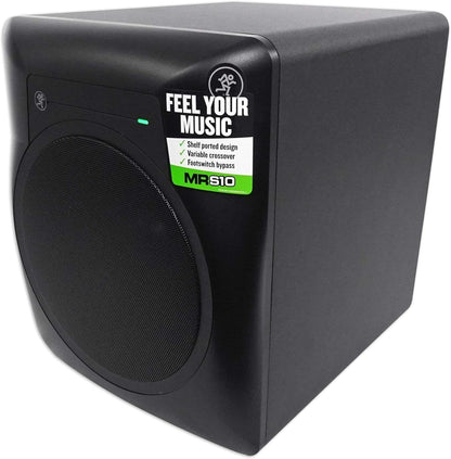 Mackie MRS10+RMF1 Studio Subwoofer & Mic Isolation Shield Bundle
