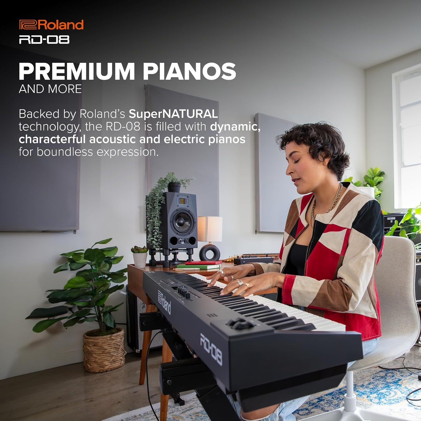 Roland RD-08 88-Key Stage Piano Weighted Action Keyboard