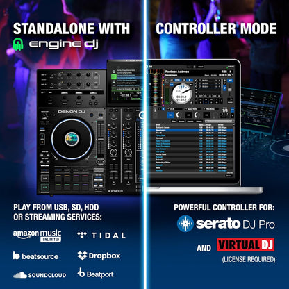 Denon DJ PRIME4+ 4-Deck Stem DJ Controller
