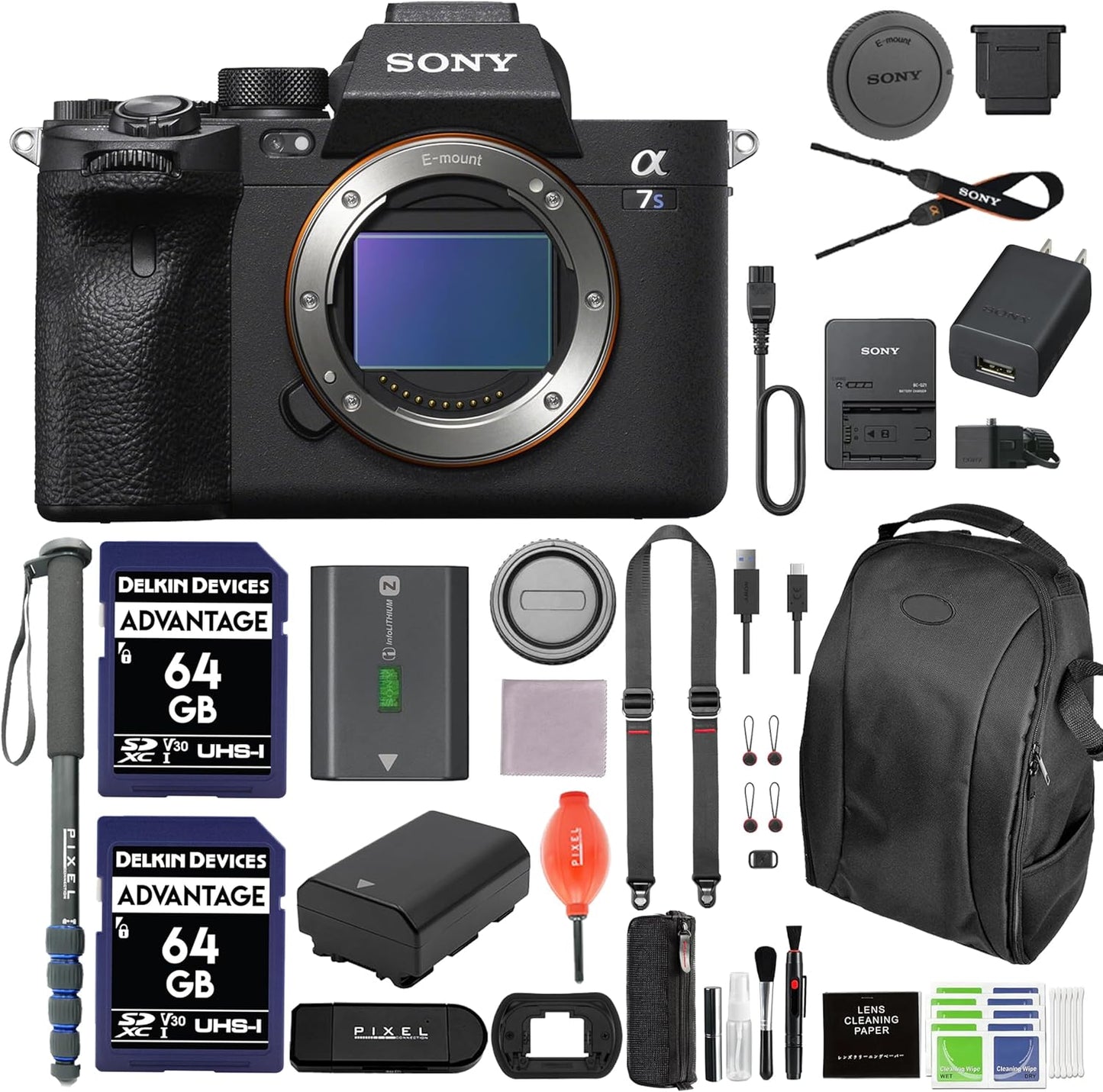 Sony ILCE7SM3/B a7S III Full Frame Mirrorless Camera Bundle
