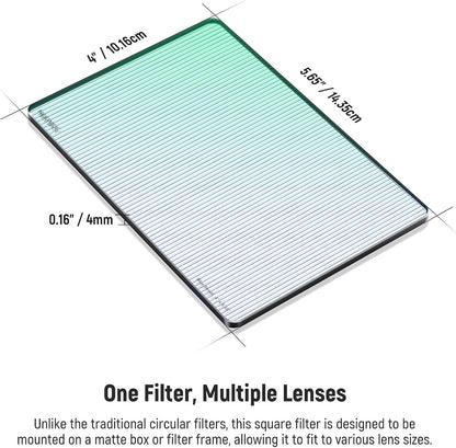 Neewer NW SERIES S 4x5.65" Blue Streak Anamorphic Filter