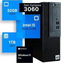 Dell 3060 i5-8500 32GB 1TB SSD Windows 11 Pro Renewed PC