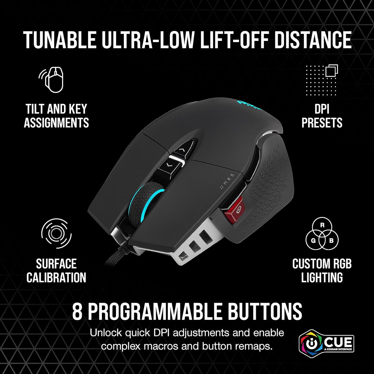 Corsair CH-9309411-NA2 M65 RGB Ultra 26000 DPI Gaming Mouse