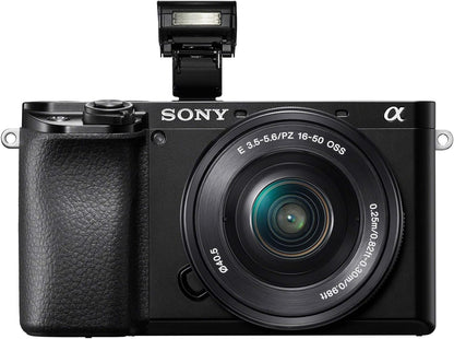Sony Alpha A6100 Mirrorless Camera: 16-50mm, 55-210mm Lenses