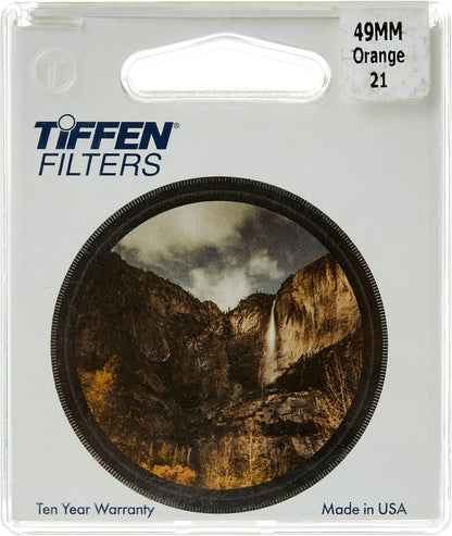 Tiffen 49OR21 49mm #21 Orange Filter B&W