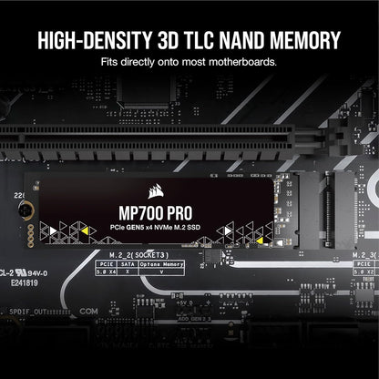 Corsair CSSD-F2000GBMP700PNH MP700 PRO 2TB Gen5 NVMe SSD