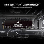Corsair CSSD-F1000GBMP700PNH MP700 PRO 1TB PCIe Gen5 NVMe SSD