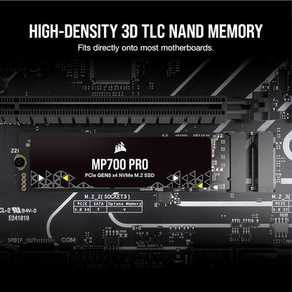 Corsair CSSD-F1000GBMP700PNH MP700 PRO 1TB PCIe Gen5 NVMe SSD