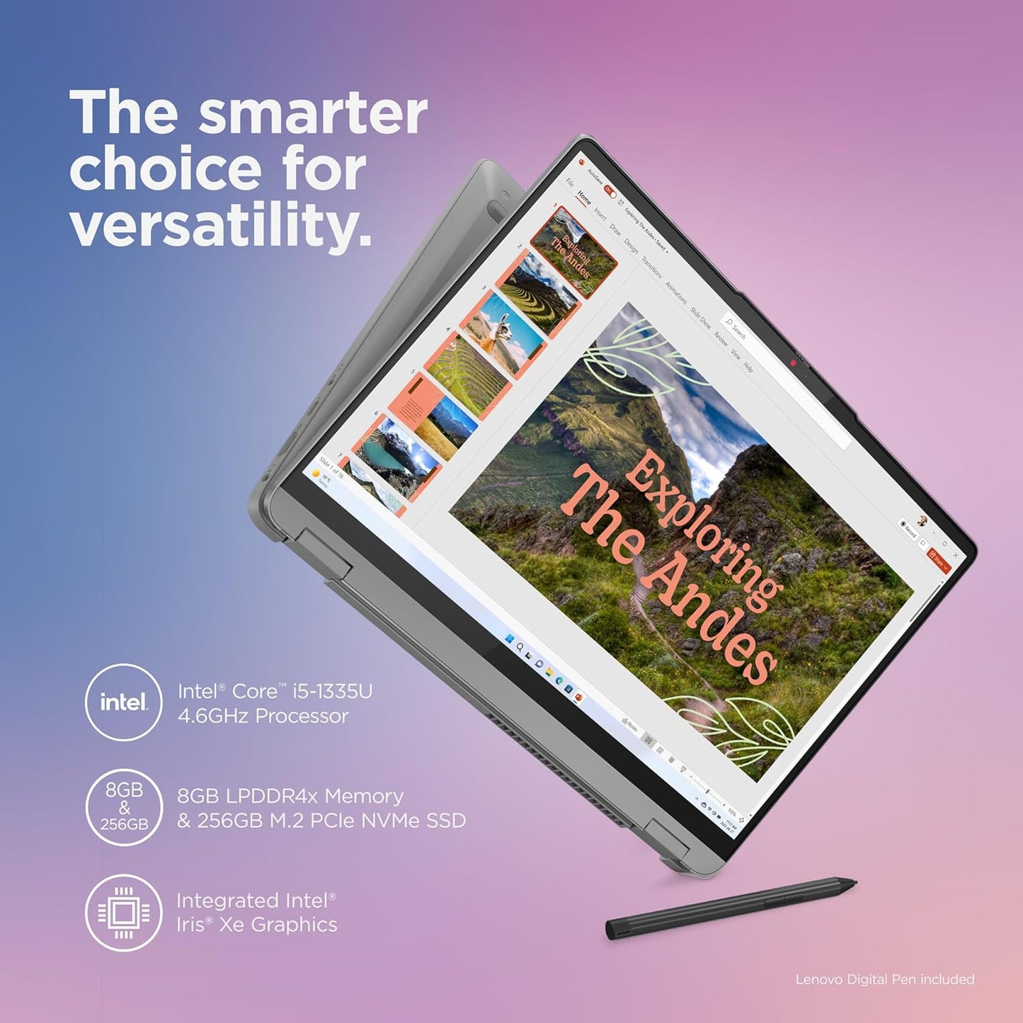 Lenovo 82Y0000FUS IdeaPad Flex 5i 14" 2-in-1 Laptop, i5, 8GB, 256GB