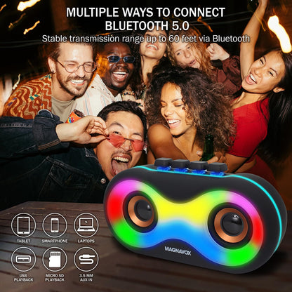 Magnavox MMA3998 Portable RGB Bluetooth Speaker