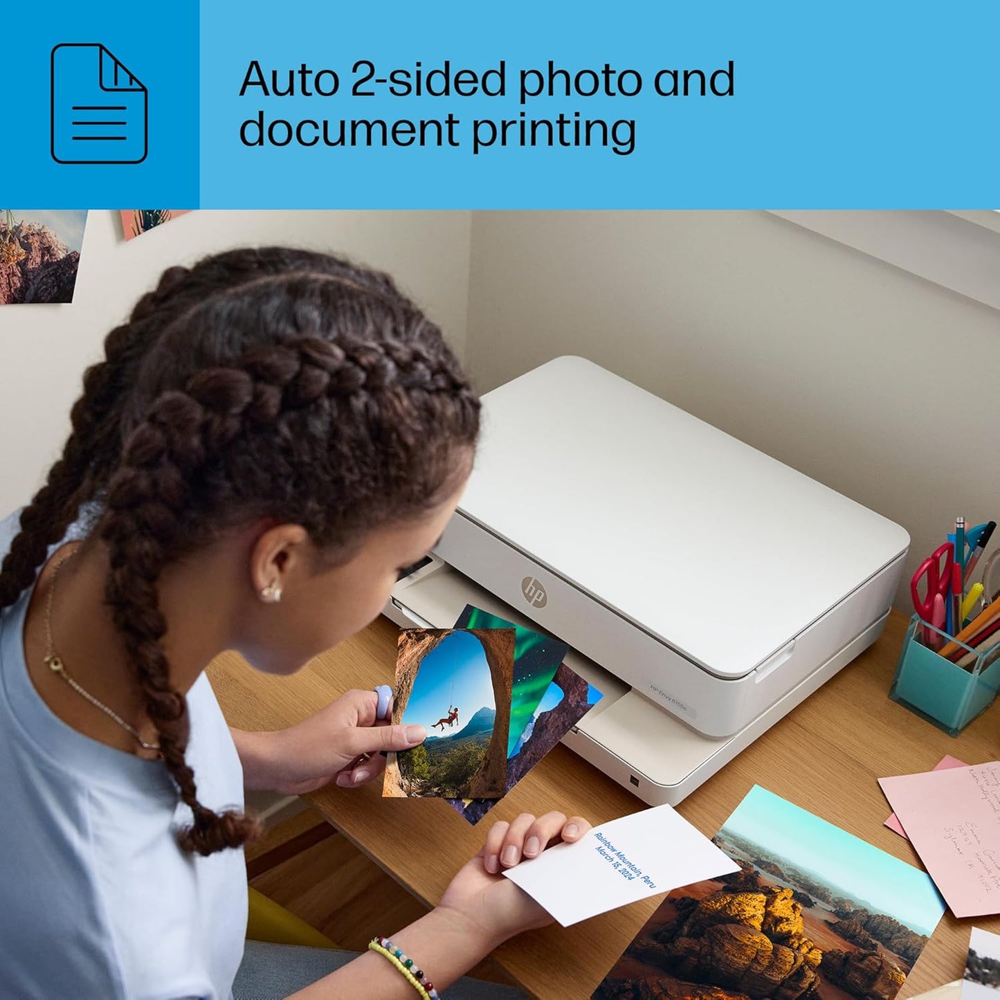 HP 714L5A Envy 6155e Wireless All-in-One Color Inkjet Printer