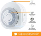 GE 46139 Heavy Duty Indoor Mechanical Timer 2-Pack